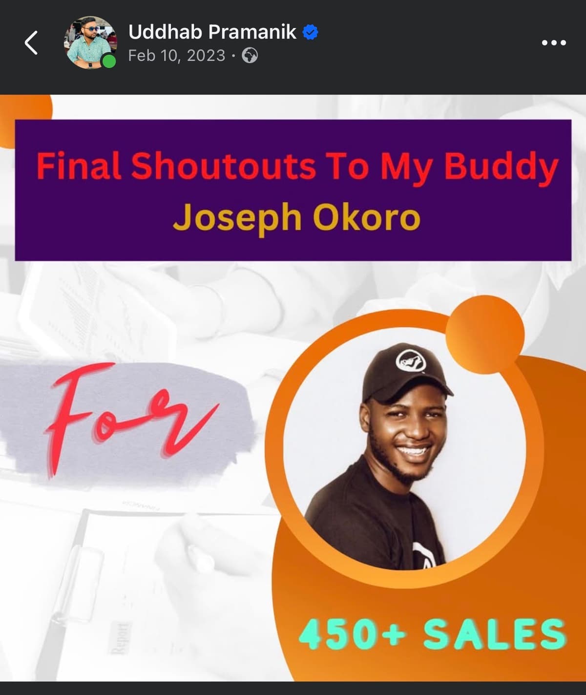 Client shoutout